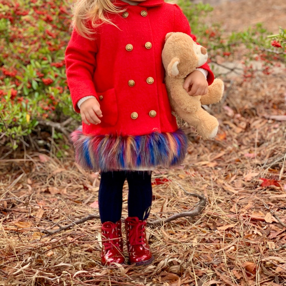 Custom made girl coat 2-3T